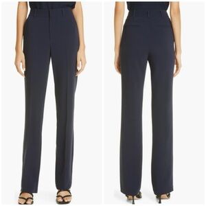 cinq a sept Navy Wide-Leg Trousers